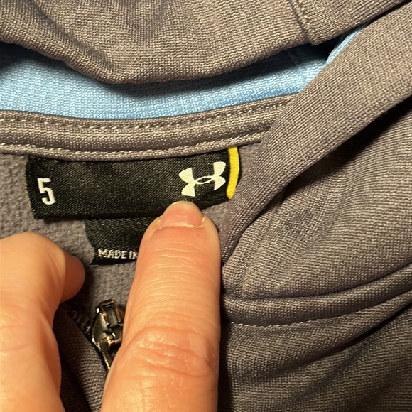 Under Armour Little Boys Gray Jacket with Hood, GUC, Size 5 - Picture 2 of 11